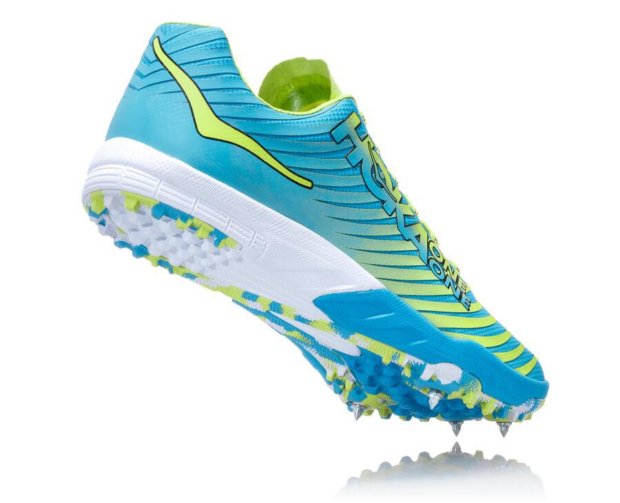 Zapatillas Atletismo Hoka One One Mujer - Evo Xc - Azules/Verde - WFP704685